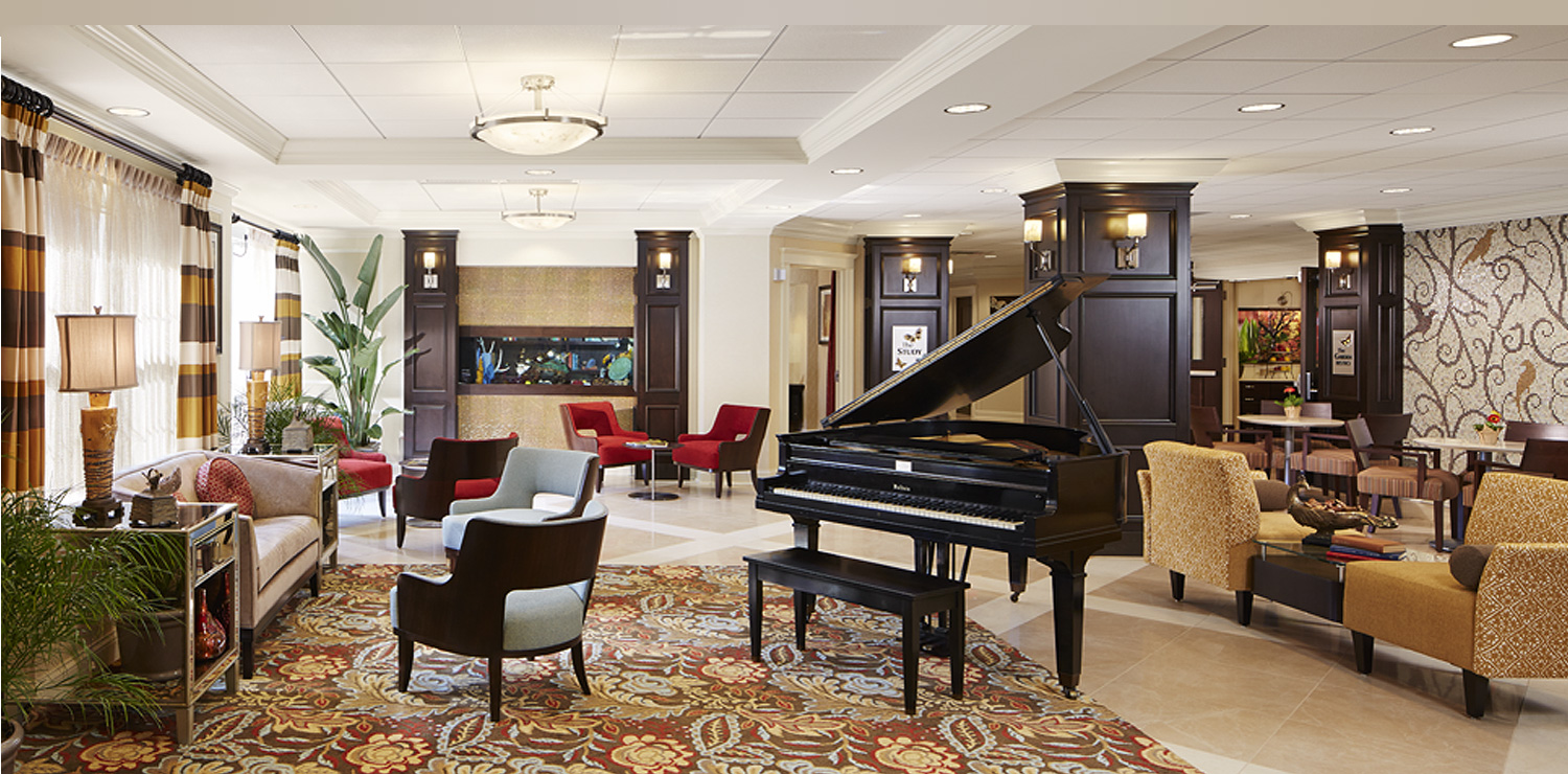 Alden Estates of Evanston – Lobby with Piano