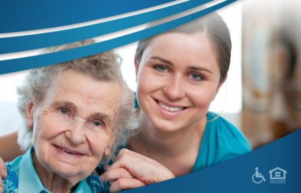 caregiver with older woman