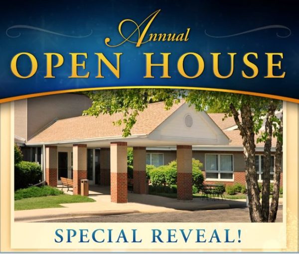top part of flyer announcing Open House