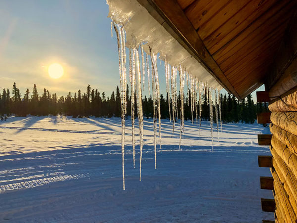 icicles hanging from house roof
